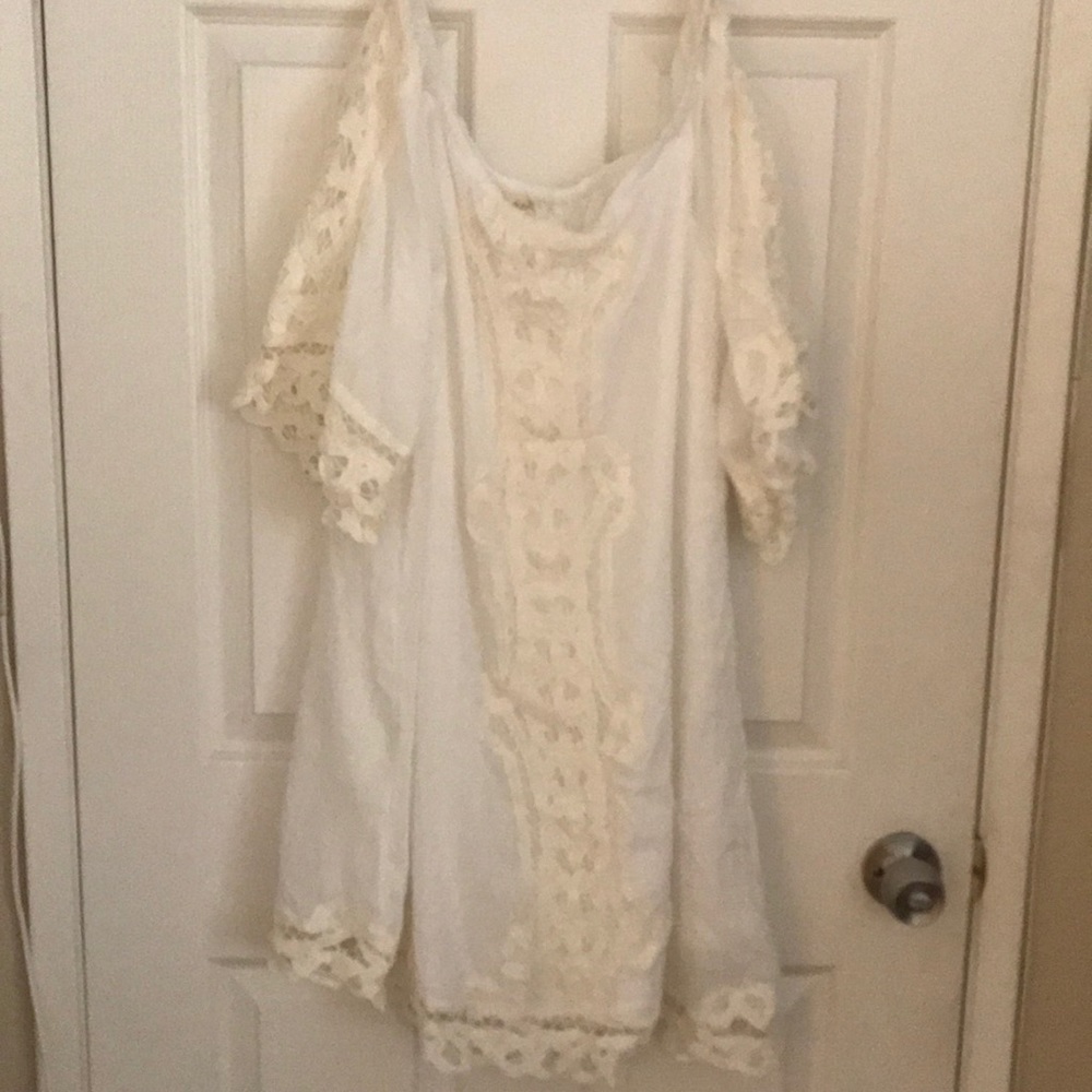 Off the shoulder lace dress